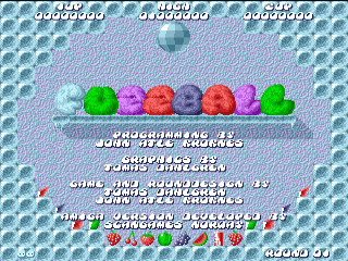 Fuzzball title screen for Amiga